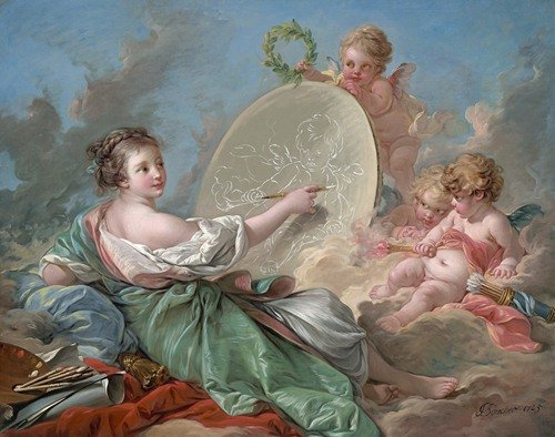 Allegory of Painting (1765) — François Boucher