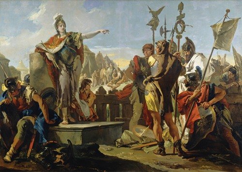 Queen Zenobia Addressing Her Soldiers (1725-1730)