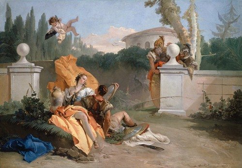 Rinaldo and Armida in Her Garden (1742) — Giovanni Battista Tiepolo