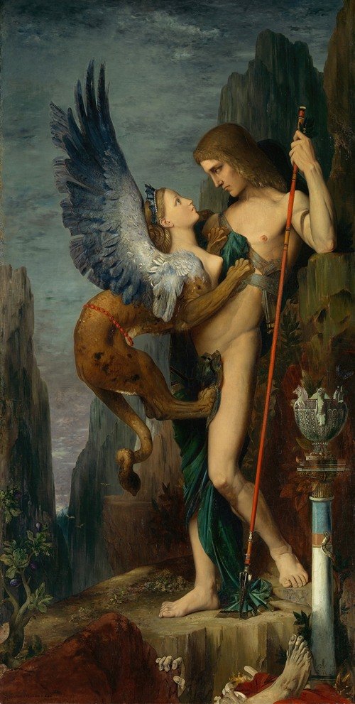 Oedipus and The Sphinx (1864)