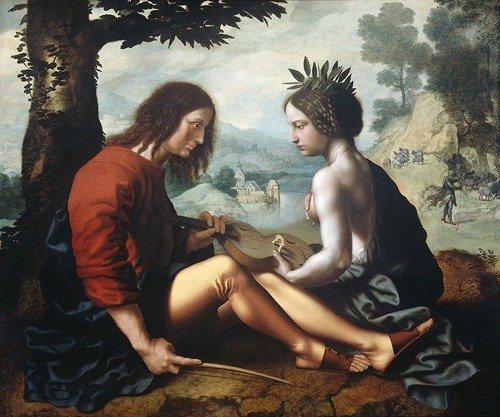 Allegory of Nature as the Mother of Art (C. 1550) — Jan Sanders Van Hemessen
