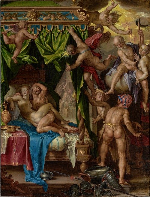 Mars and Venus Surprised By Vulcan (1604–1608)