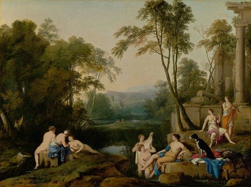 Diana and Her Nymphs in a Landscape (1644)