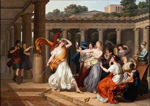 Odysseus Recognises Achilles Amongst The Daughters of Lycomedes (1791)
