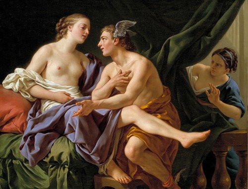 Mercury, Herse and Aglaura (1767) — Louis-Jean-François Lagrenée