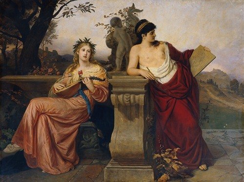 Allegory of music and painting (1873)