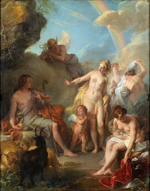 The Judgement of Paris (1728) — Noël Nicolas Coypel