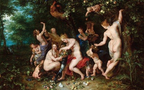Nymphs Filling The Cornucopia (1615)