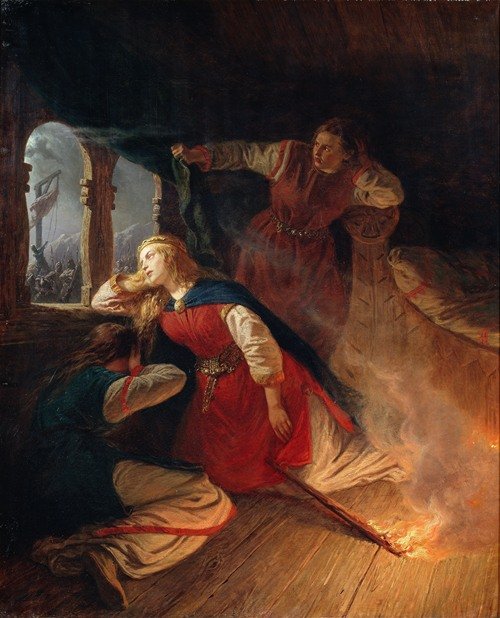 Signe Seeks Death in the Flames of Her Bower — Wilhelm Wallander