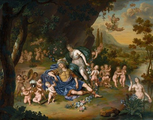 Armida Binding The Sleeping Rinaldo With Flowers (1709)