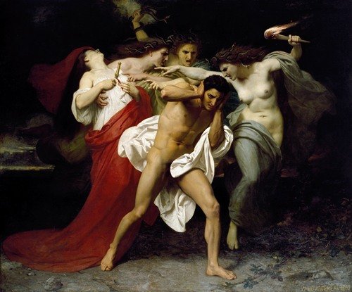 Orestes Pursued By The Furies (1862) — William Bouguereau