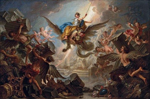 The Destruction Of The Palace Of Armida — Charles-Antoine Coypel