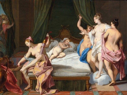 Venus And The Three Graces Tending Cupid (1725)