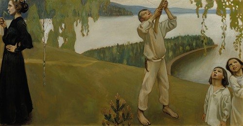 Spring, Study For The Jusélius Mausoleum Frescos (1903)