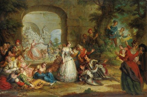 Roland And The marriage Of Angelique (1733) — Charles-Antoine Coypel