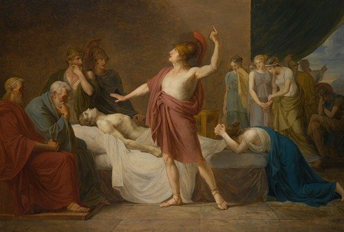 Achilles Lamenting The death Of Patroclus (Circa 1800)
