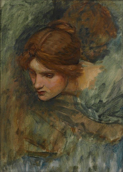 Study For The Head Of Venus In The Awakening Of Adonis