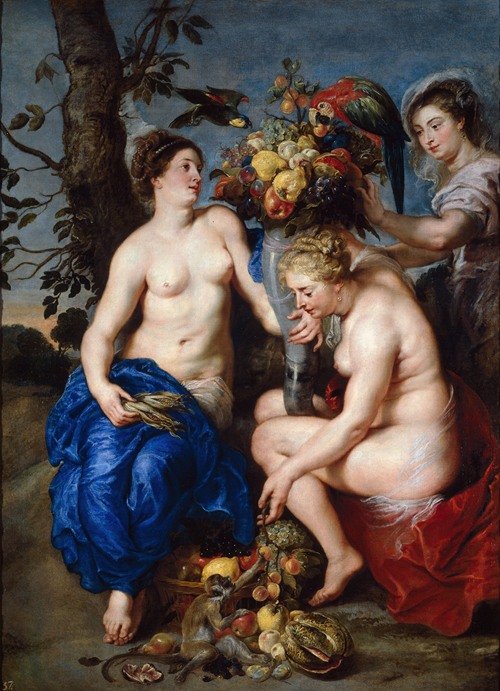 Ceres With Two Nymphs (1624)