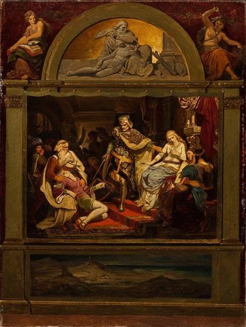Composition Sketch Illustrating Johann Ludwig Uhland’s Poem ‘des Sängers Fluch’ (1837)