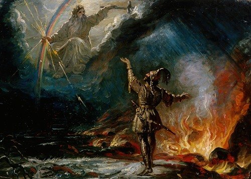 Lemminkäinen At The Fiery Lake, Sketch (1867)