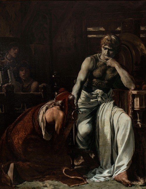 Priam demandant à Achille le corps d’Hector (1876)