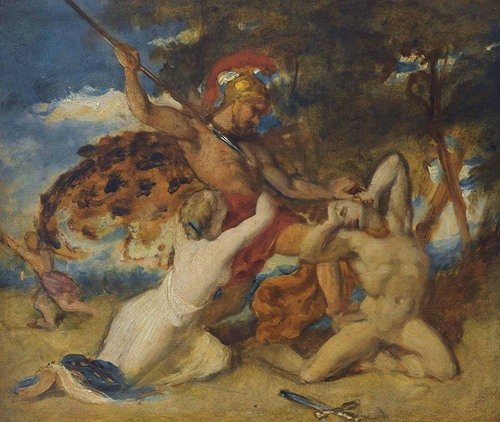 Study For The Combat,Woman Pleading For The Vanquished