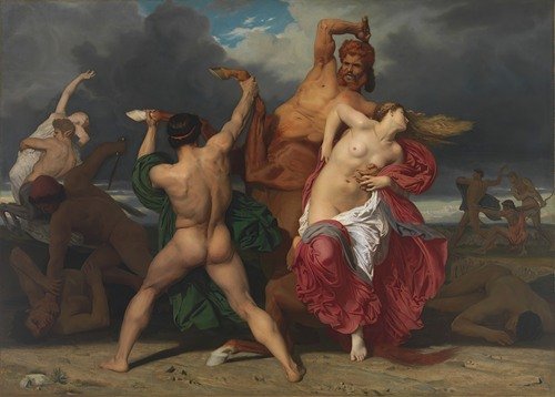 Battle Of The Centaurs And The Lapiths (1852)
