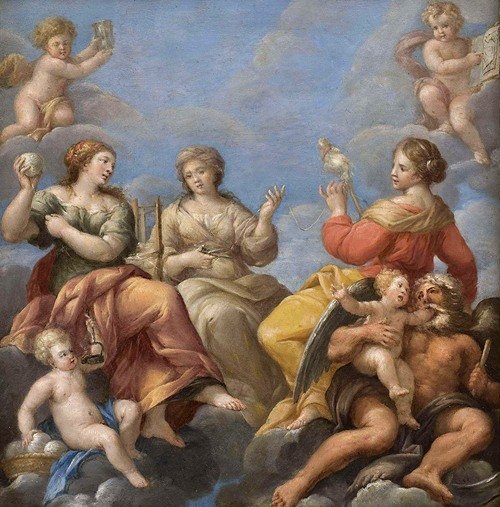 The Three Fates (18th Century) — Bolognese School