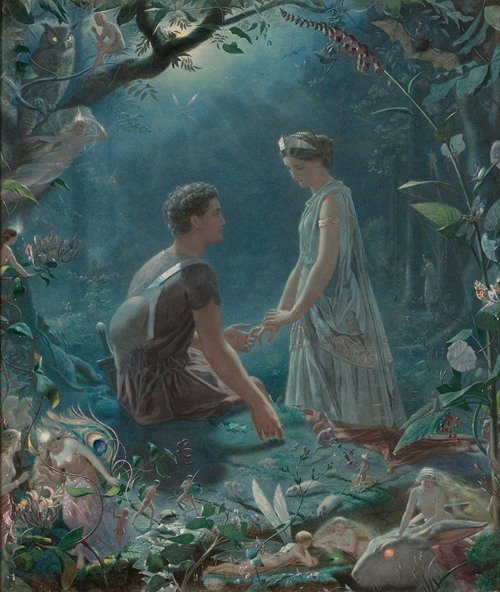 Hermia And Lysander, A Midsummer Night’s Dream (1870)