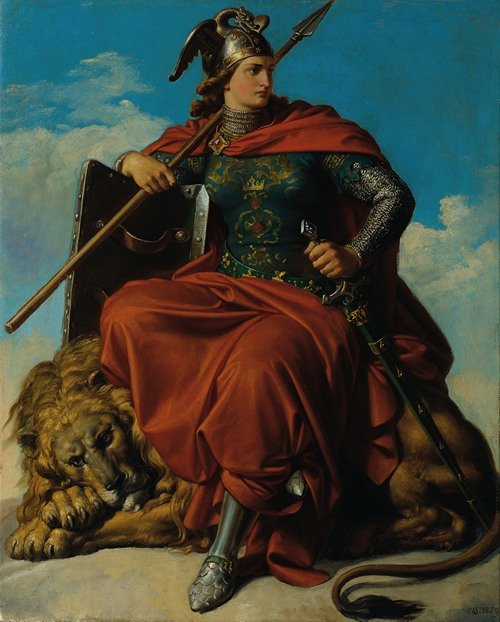 Allegorie Der Tapferkeitt (1859)