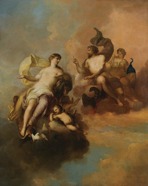 Jupiter, Hera And Venus — Mattheus Terwesten