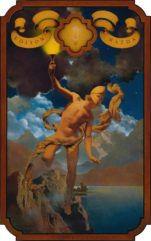 Prometheus (1919) — Maxfield Parrish
