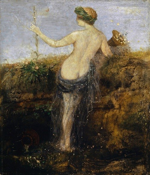 Nymphe with Horn of Plenty (1866)