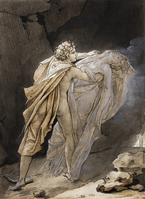 Orpheus tries to hold on to Eurydice (ca. 1791)