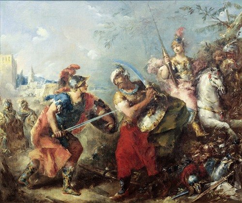 The Fight between Tancred and Argante With Clorinda in the Background (1714 – 1760)