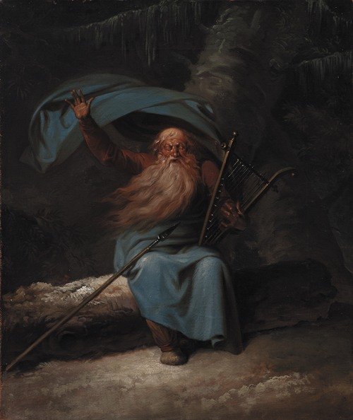 Skovlandskab ved Hellebæk. Efterår (1841)