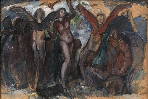 Figure Composition with Bacchants (1914 – 1915)