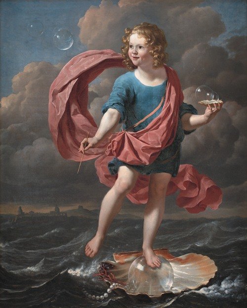 Boy Blowing Soap Bubbles. Allegory on the Transitoriness and the Brevity of Life (1663)