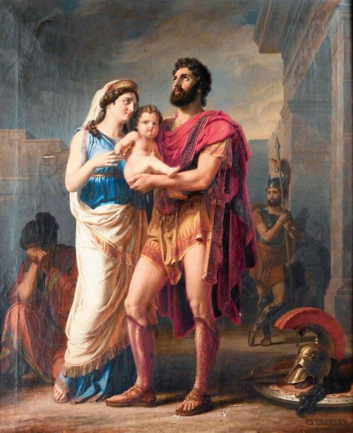 The farewell Of Hector To Andromaque And Astyanax