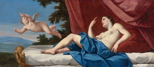 Cupid fleeing From The Wounded venus