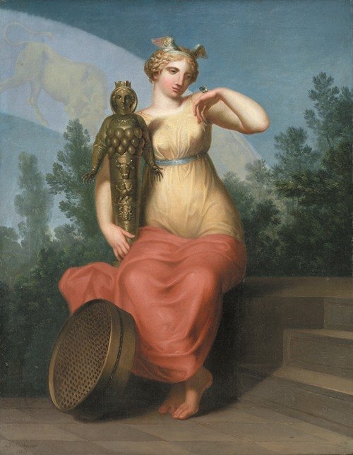 Philosophy. Allegorical figure. (1800)