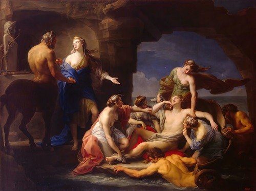 Thetis Takes Achilles From The Centaur Chiron (1770)