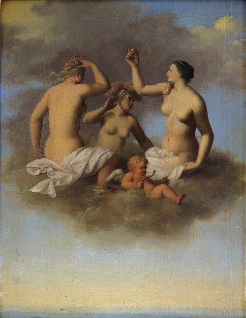 Juno, Minerva and Venus with Cupid (1645 – 1680) — Toussaint Gelton
