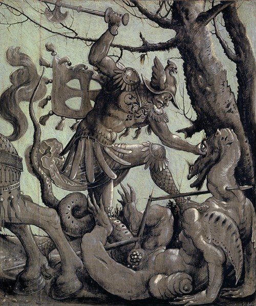 Saint George Fighting the Dragon (1520)