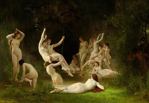 Nymphaeum (1878) — William Bouguereau