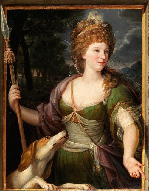 Portrait of a lady as Diana (late 18th Century) — German School