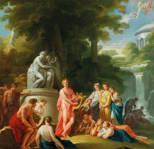 Apollo amongst the Shepherds, a ‘study’ for the former Burgtheater, Vienna