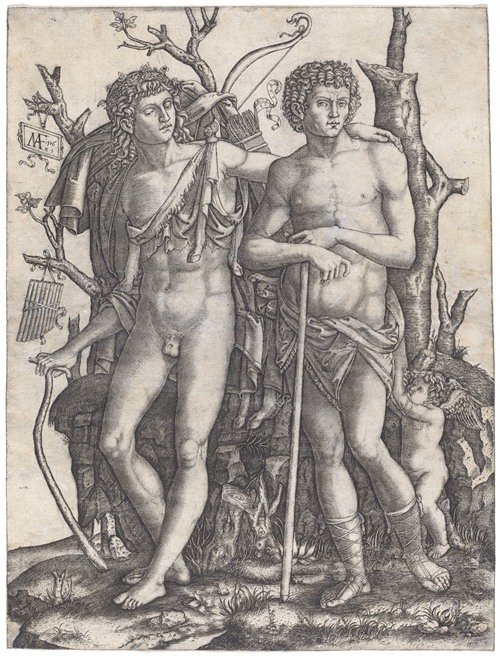 Apollo and Hyacinthus (1506) — Marcantonio Raimondi