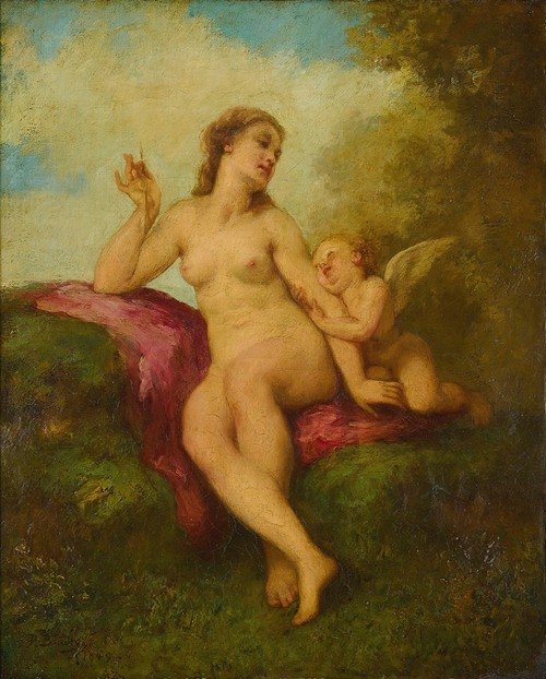 Venus And Cupid ( 1849)