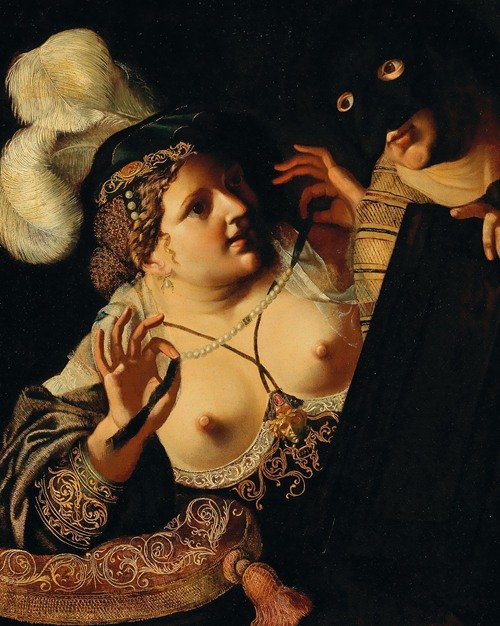 An allegory of the sense of sight — Pseudo Caroselli